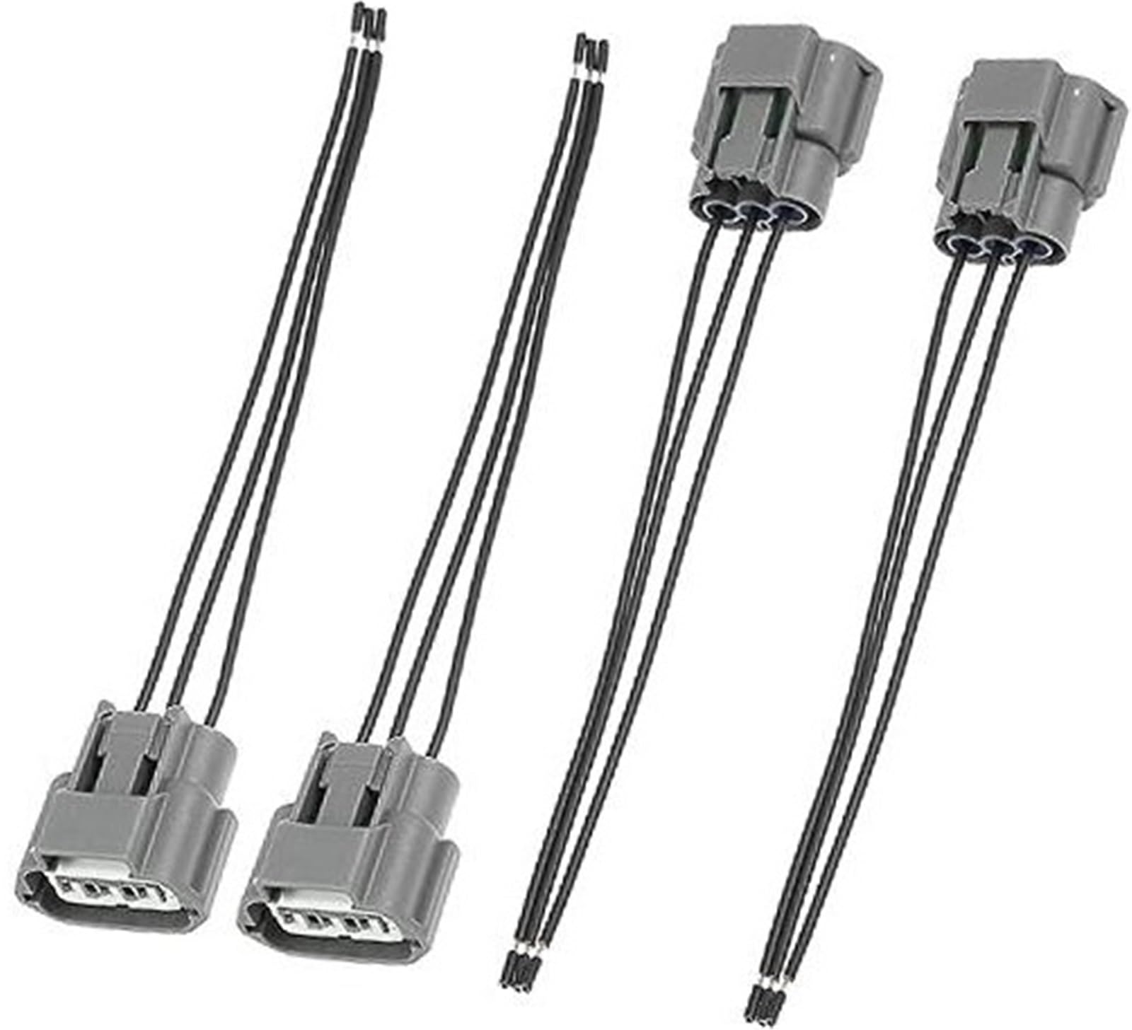 XUBOR 4pcs Ignition Coil Connectors Plug Wiring Harness Pigtail 3 Wire Ignition Wire