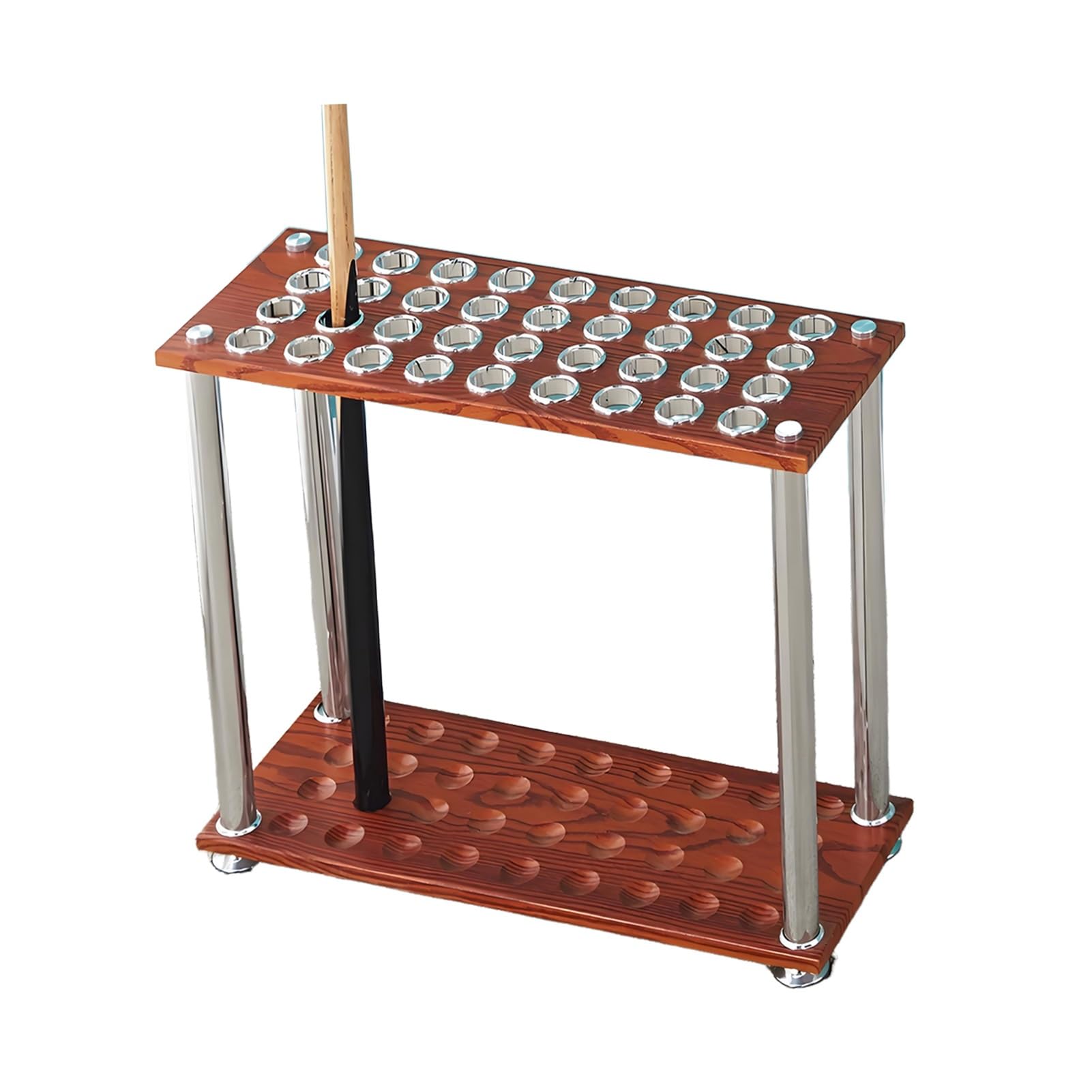 ZFUCMAYL Billiards Pool Stick Holder,Display Floor Cue Storage,Billiard Racks with 36 Slots,with Stabilizing Holes(Color 1)