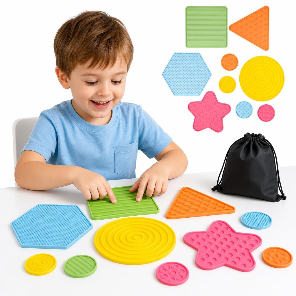 edusense Silicone Sensory Therapy Tools, 10 PCS Set