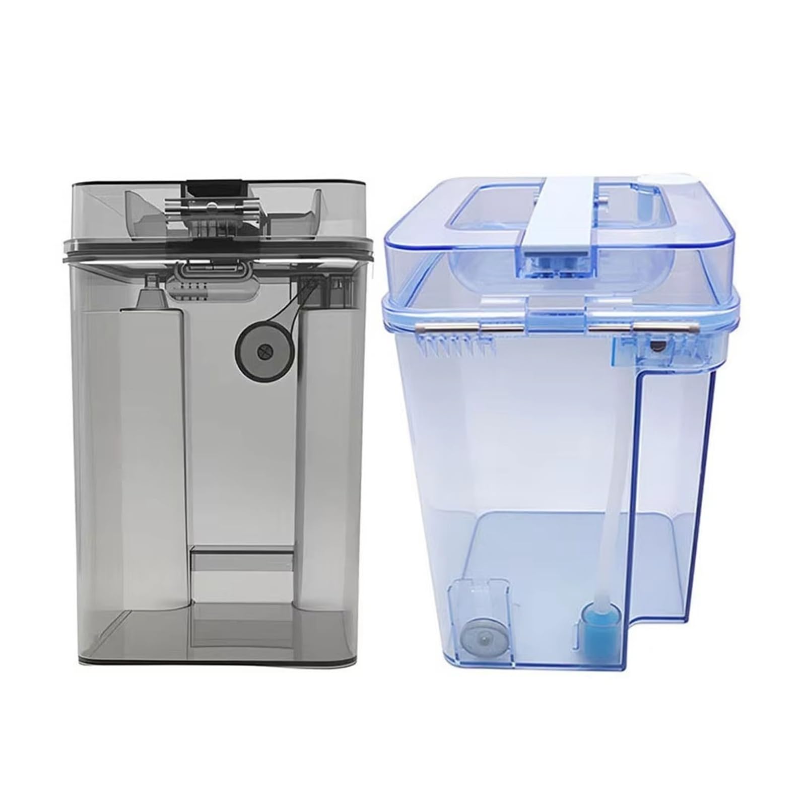 Tanque De Agua De Repuesto For Aspiradora | Compatible con Ecovacs, Deebot X1 Plus, T10, T20, Pro, tanque de aguas residuales, agua limpia(Black L+R)