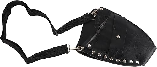 Miniatura 2 de Funda de piel sintética para tijera de pelo, bolsa de peluquería de piel sintética con clip de remache