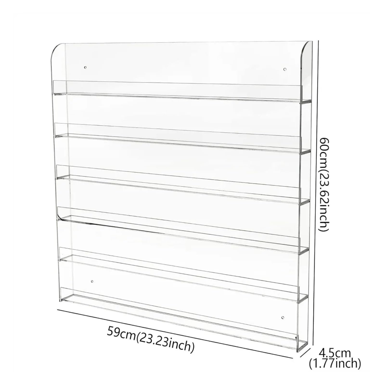 Espositore for Smalto da Parete, Organizer for Smalto a 6 Strati, scaffale Trasparente for Oli Essenziali per Manicure, Salone di Bellezza