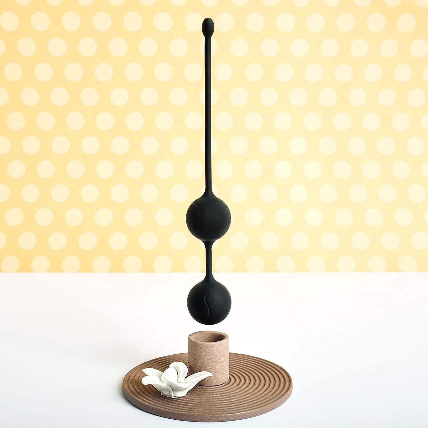 Eis - Palline vaginali "Heavy Metal" in silicone, anima in metallo, silicone delicato sulla pelle, diametro 3 cm, 154 g