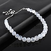 Vista 4 de OdrillionGems Natural Moonstone Gemstones Bolo Bracelet, Faceted Beads, Healing Crystals, 925 Sterling Silver, Birthstone, Handmade, Adjustable