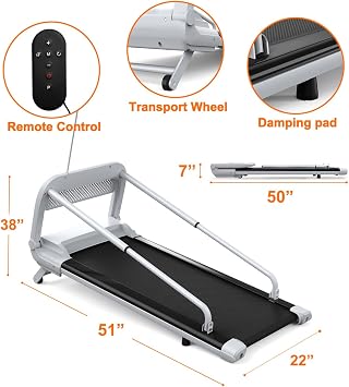Dog Treadmill for Small/Medium Dogs, Indoor Quiet Smart Pets Exercise Machine Pacer Treadmills at Home with Remote Control, Dogs Pacer Training Slatmill with Wheels