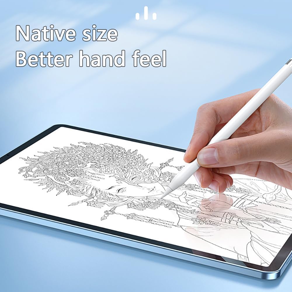 Apple Pencil Tips 4 Pezzi Punte Ricambio Alta Sensibilità Compatibile 1a 2a Generazione Bianco