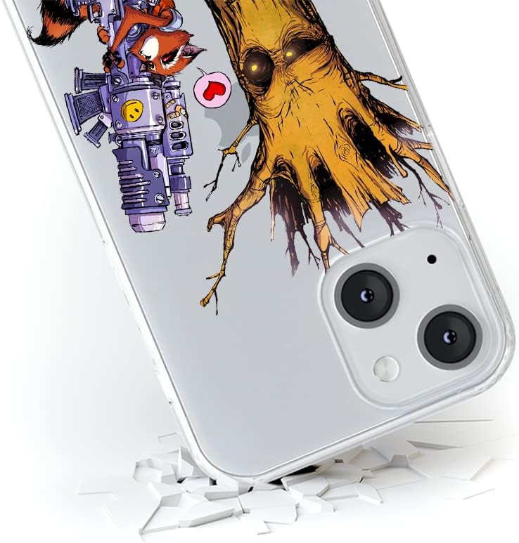 ERT GROUP Mobile Phone case for iPhone 13 Original and Officially Licensed Marvel Pattern Guardians of The Galaxy 001 optimally adapted to The Shape of The Mobile Phone, Partially Transparent