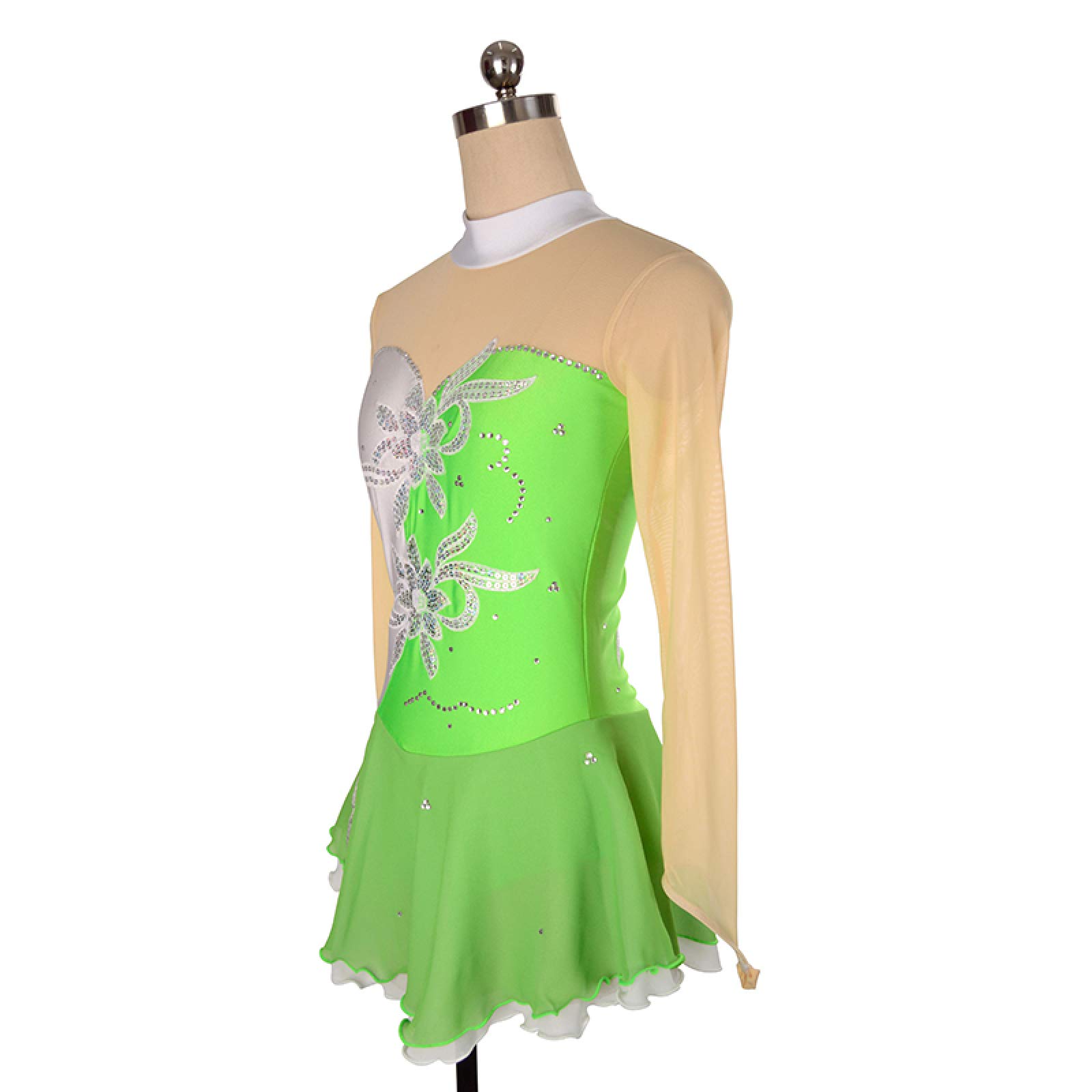 Eiskunstlauf Kleid Angepasst Wettbewerb Ice Skating Rock Für Mädchen Frauen Kinder Gymnastik Leistung,A-L