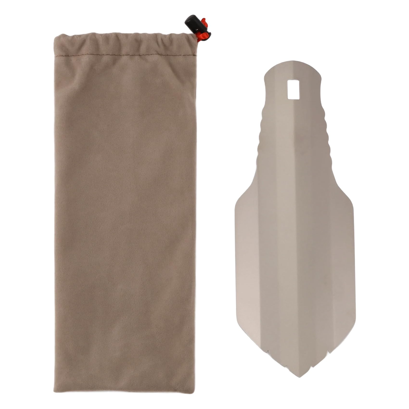 IMCCZONY Pure Titanium Ultralight Potty Trowel Outdoor Compact Poop Shovel/Trowel Multi Tool for Hiking Camping and Survival