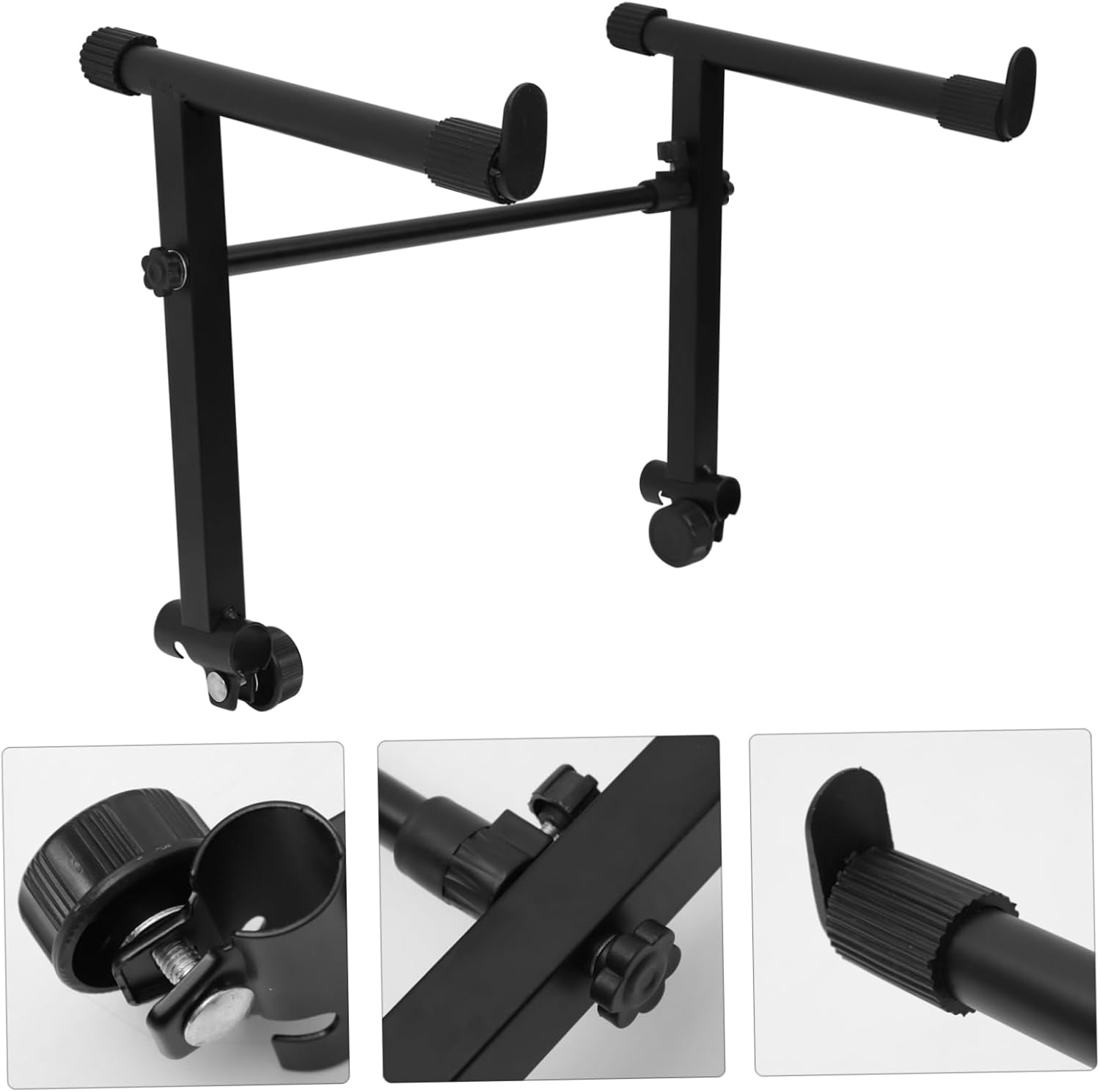 1set Keyboard Stand for Digital Pianos Double Braced Legs Versatile Convenient Storage Protects Your Instrument Sleeves Random Style