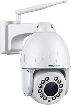 SV3C 4K PTZ WiFi Camera Outdoor 15X Optical Zoom, Auto Tracking IP Camera