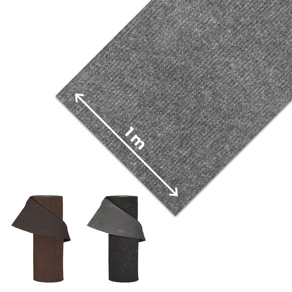 OLIVO.shop Passatoia Antiscivolo Ingresso al Metro Tappeto Moquette Multiuso Tappeto Ingresso Interno Esterno Rotolo Tappeto Corsia Effetto Moquette al Metro TRAFFIC GRIGIO (1x5 MT)