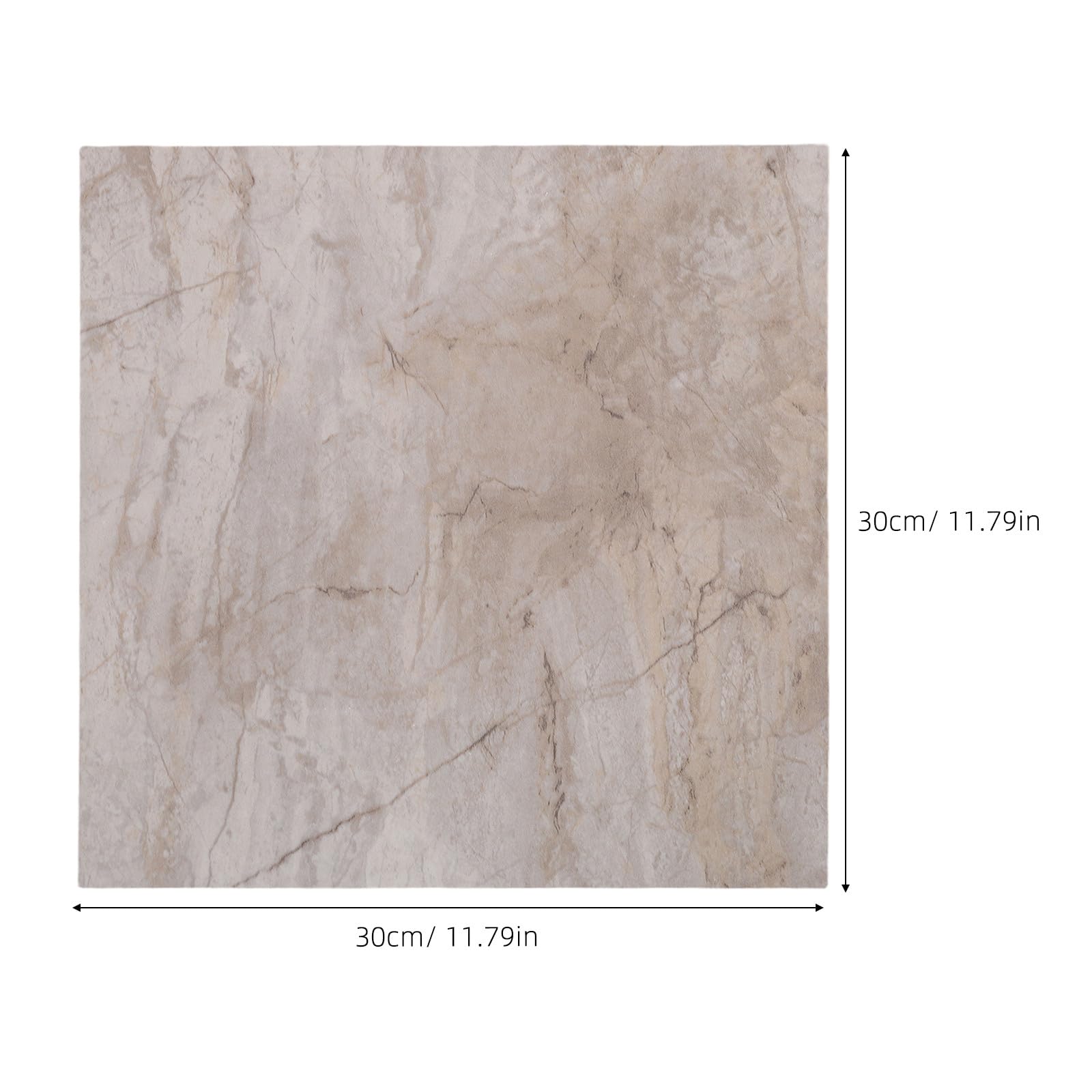 BESPORTBLE 20 Piastrelle Autoadesive Effetto Marmo per Pavimenti: Piastrelle in Pvc Impermeabili (30 X 30 Cm) – Vinile Autoadesivo per Bagno, Cucina, Soggiorno E Arredamento per La Casa