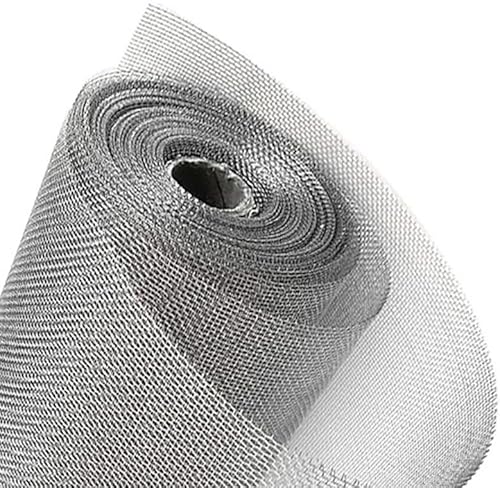 304 Stainless Steel mesh Screen, 304 Stainless Steel Mesh Filter Silver 30x100cm Multiple Sizes(60 Mesh)