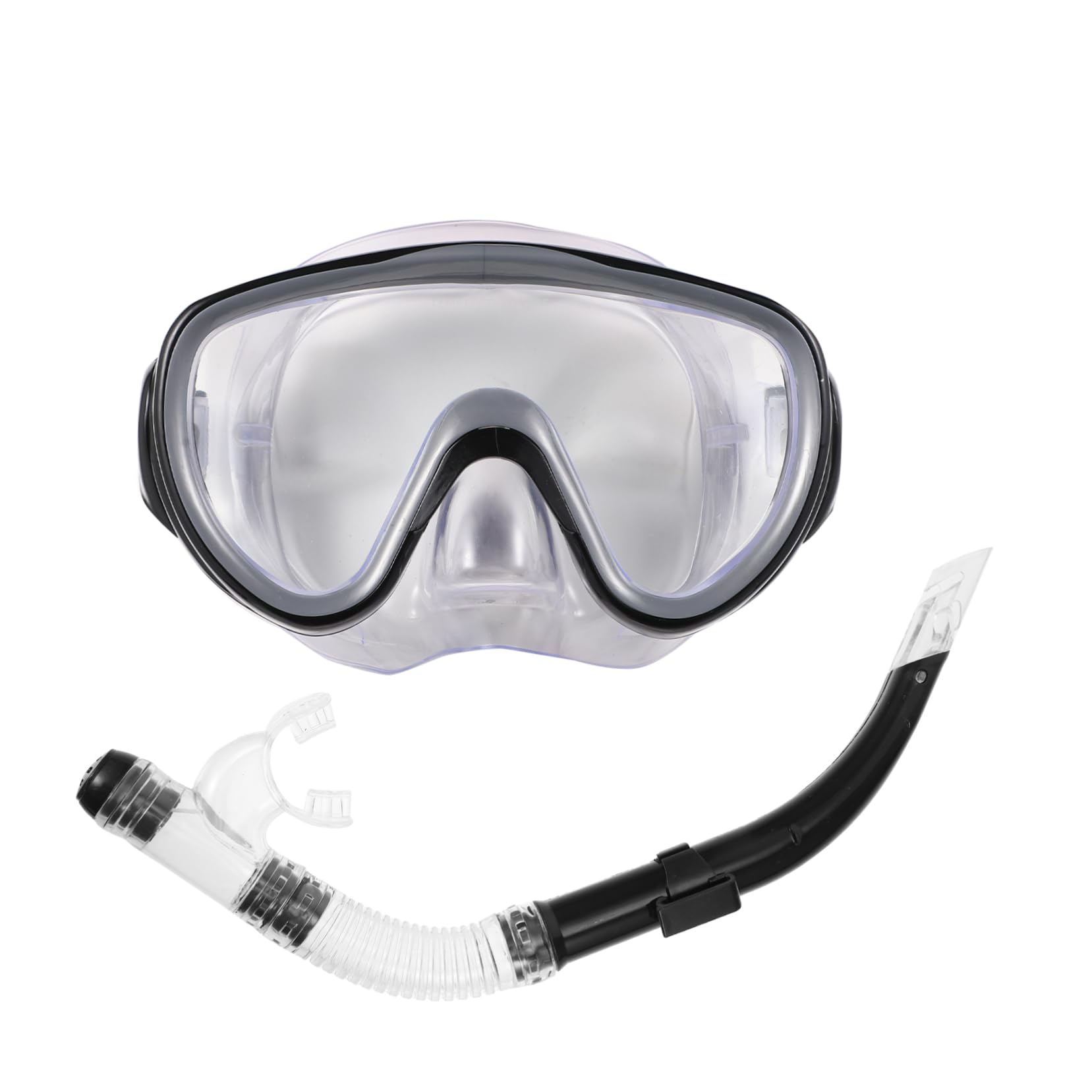 Parliky Ergonomic Snorkeling Mask and Set Dry Mask Diving Goggles Fog-Free Technology Comfortable for Adults Random Color