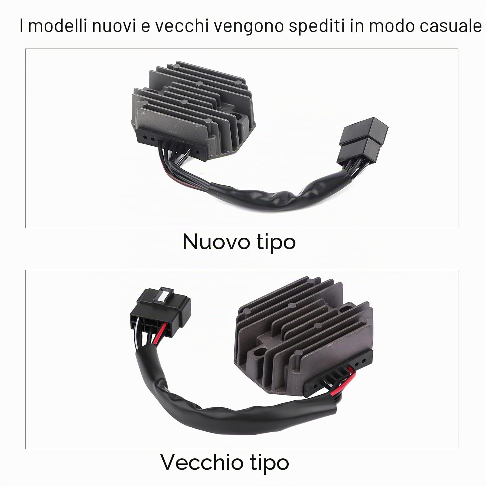 Fydun Regolatore di Tensione Moto, Nero Raddrizzatore del Regolatore di Tensione Lega di Alluminio per Burgman AN250 1998-2002 AN400 1999-2002