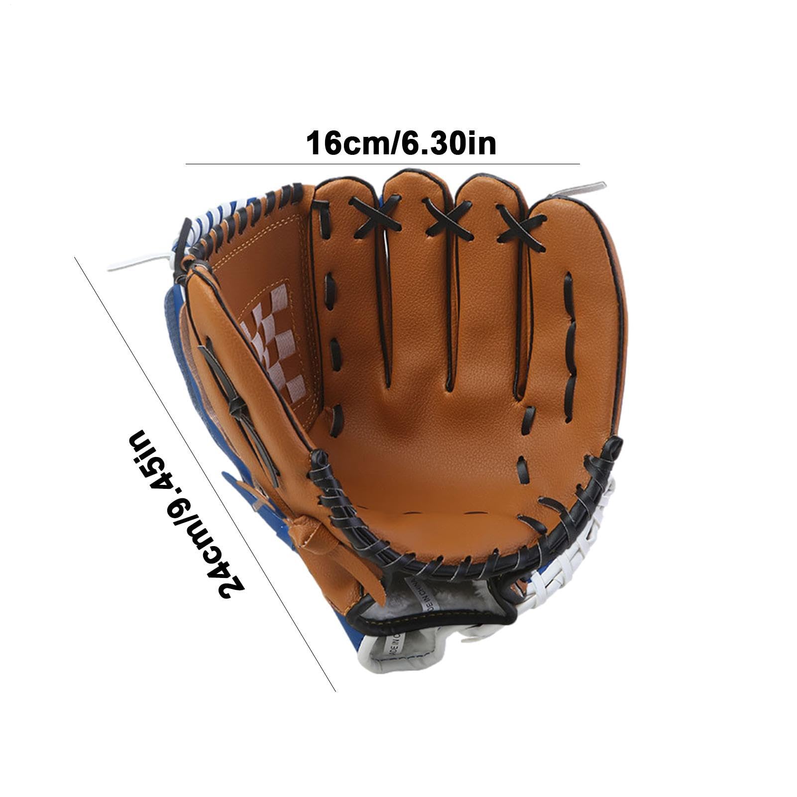 Gants de baseball et softball en cuir PU durables pour enfants et adultes S/M/L