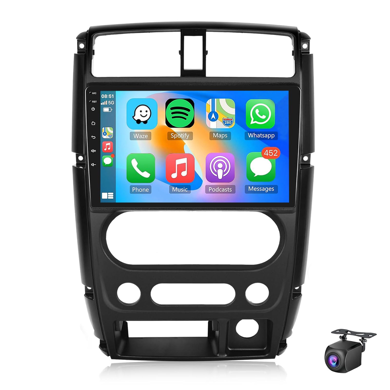 Autoestéreo Android 15 para Suzuki Jimny con pantalla de 9 pulgadas y GPS 8