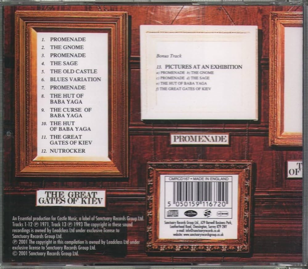 米、欧LP Emerson, Lake &amp;amp; Palmer Pictures At An Exhibition BMGCAT871LPX BMG /00260 EMERSON, LAKE & PALMER - Pictures At An Exhibition - Amazon