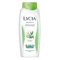 Lycia, Bagnoschiuma Idratante con Aloe Vera e Bambù, Idrata Delicatamente e Protegge la Pelle con Azione Rigenerante, Avvolgente Profumo Fiorito, Ingredienti di Origine Naturale, 750 ml