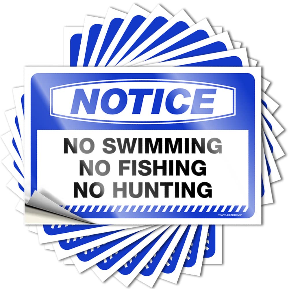 Fzfn Colour Kitchen Decorations, Bumper Thankful Helmet Notice No Swimming No Fishing No Hunting | Cheap Waterproof Vinyl Stickers(12X18cm)