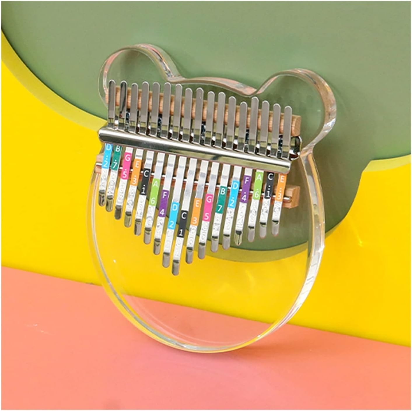 Beginners Kalimba Acrylic Transparent Thumb Piano Kalimba