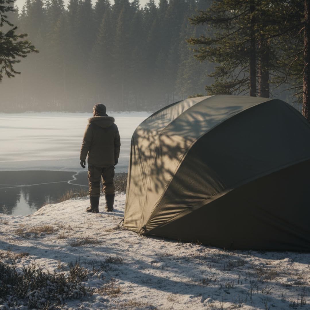 MK-Angelsport "Fort Knox Skin 3,5 Mann 2.0 Dome Tenda da Pesca alla Carpa