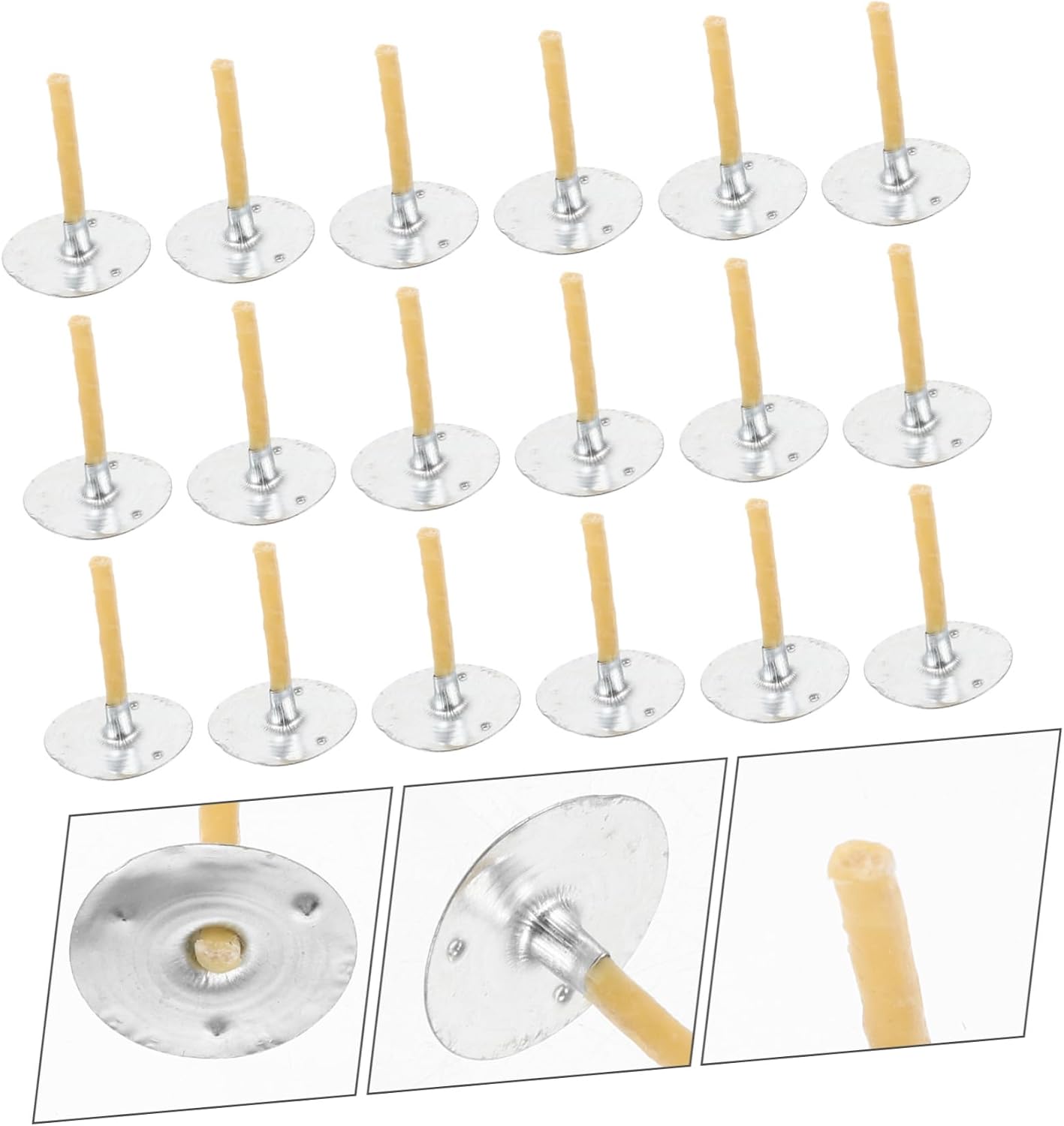TEHAUX 300pcs Candle Wicks for Crafting Natural Replacement Wicks for Scented Candle Making Safe and Portable for Easy Use