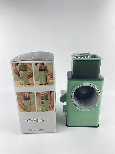 Miniatura 3 de ICYANG - Ralladores de queso multifuncionales, funciona a mano, cortador de verduras, triturador de cocina para el hogar, triturador de rebanadas,