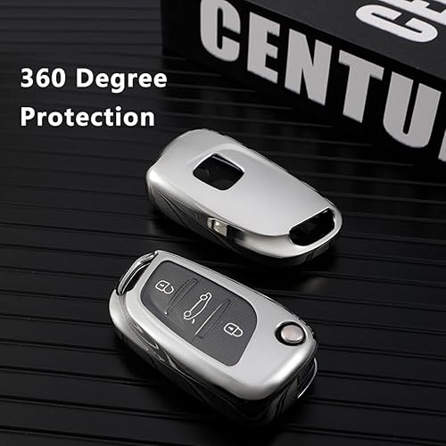 Miniatura 4 de Funda para llavero para Peugeot para Citroen C1 C2 C3 C4 C5 DS3 DS4 DS5 DS6 TPU suave funda plegable para llave de coche