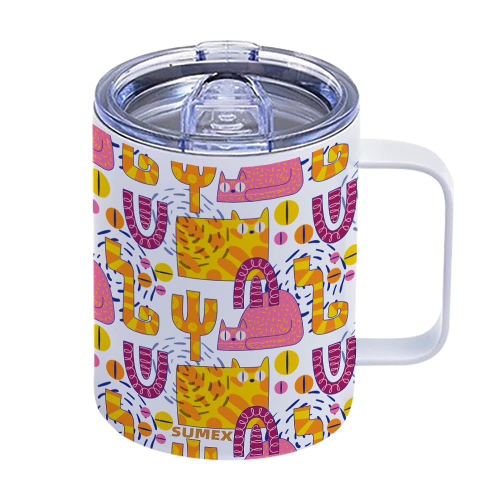 Sumex Lot de 4 tasses à sublimation en acier inoxydable 355 ml