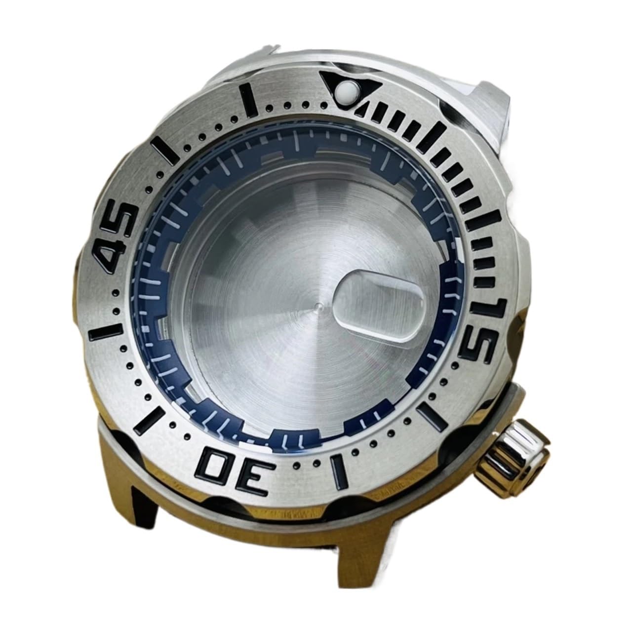 Montre SKX NH35 Modifiée Étanche avec Couronne à Vis et Bague Orange 42.5mm