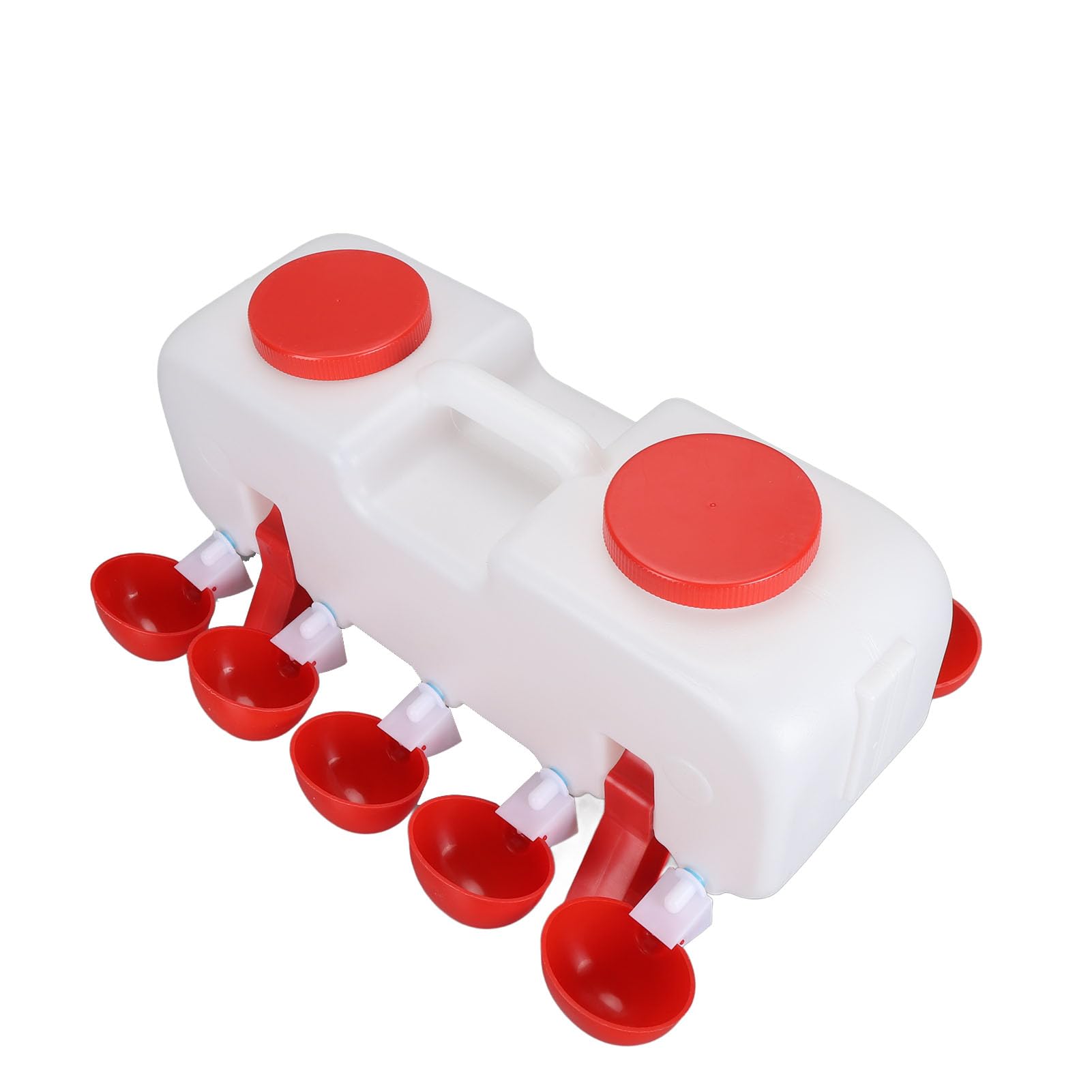 Bebedero para Pollos, 10 Tazas de Agua, Alimentador de Agua para Aves de Corral de Gran Capacidad, Llenado Superior Higiénico, Ergonómico para Pato (Fabaterxzv31fc7kp-12)