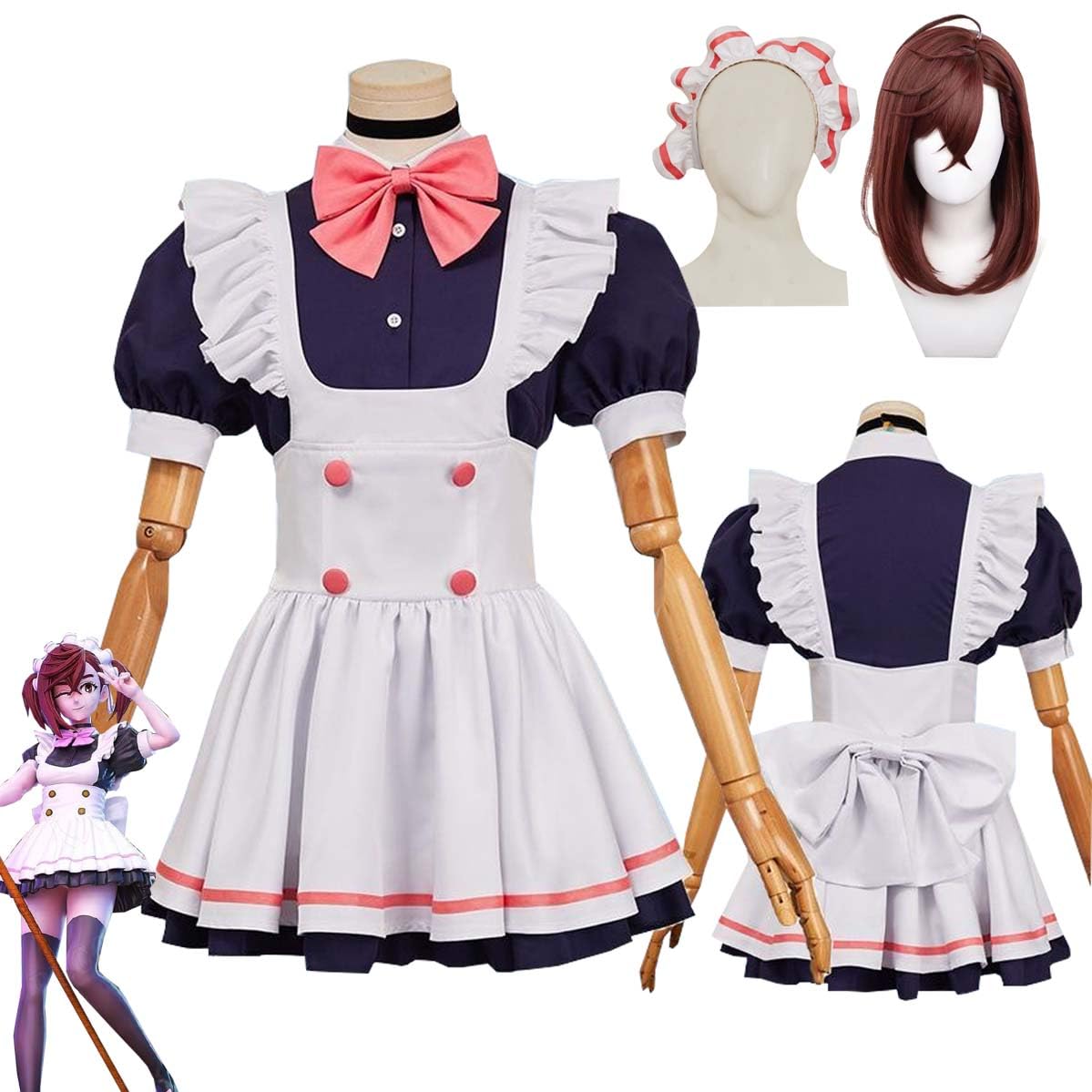 Amazon.co.jp: ダンダダン 綾瀬桃 コスプレ衣装 ウイッグ付き モモ