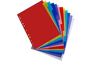 12 Tab Binder Dividers for Ring Binders