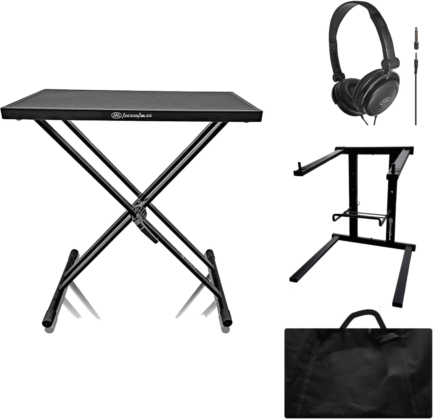 AxcessAbles MTS01 Portable DJ Table Stand with Carry Bag