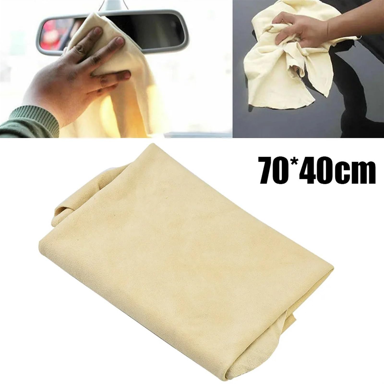 PañOs De Limpieza Paño de limpieza de coche de 70x40cm, toalla de lavado de coche, cuero de gamuza Natural, absorbente de agua, toalla de secado rápido, herramientas de mantenimiento PañOs De Limpieza