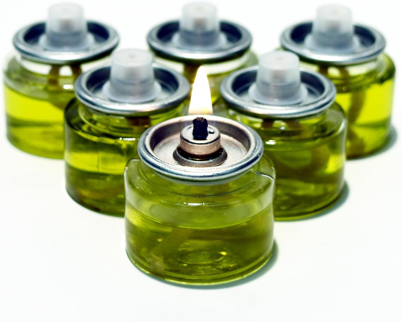 Extra Virgin Olive Oil Blend Shabbat Candles - 4 Hour Pre-Filled Shabbos, Quick Light Olive Oil Candles - 24 Pack