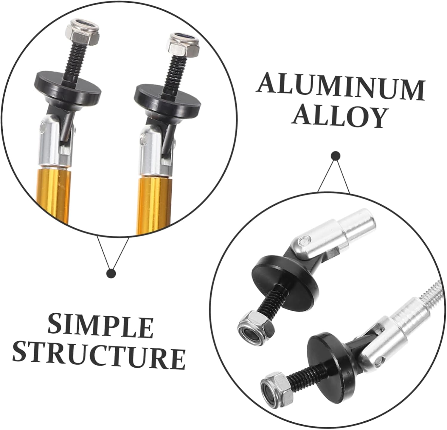 1pair Splitter Strut Rod for Front Bumper Lip Car Modification Support Enhances Stability and Handling for Racing and Performance Upgrades