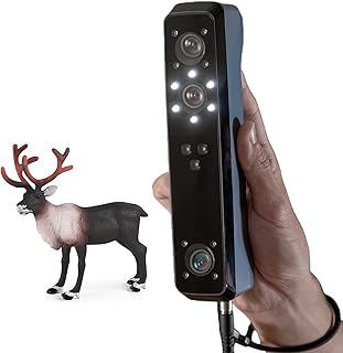HYQNG Handheld 3D Scanner for 3D Printer Infrared VCSEL Structured Light Scanner with RGB Color Camera, 0.1mm Resolution, 14FPS Scanning Speed Collect Data, Support Scanning Hair and Body