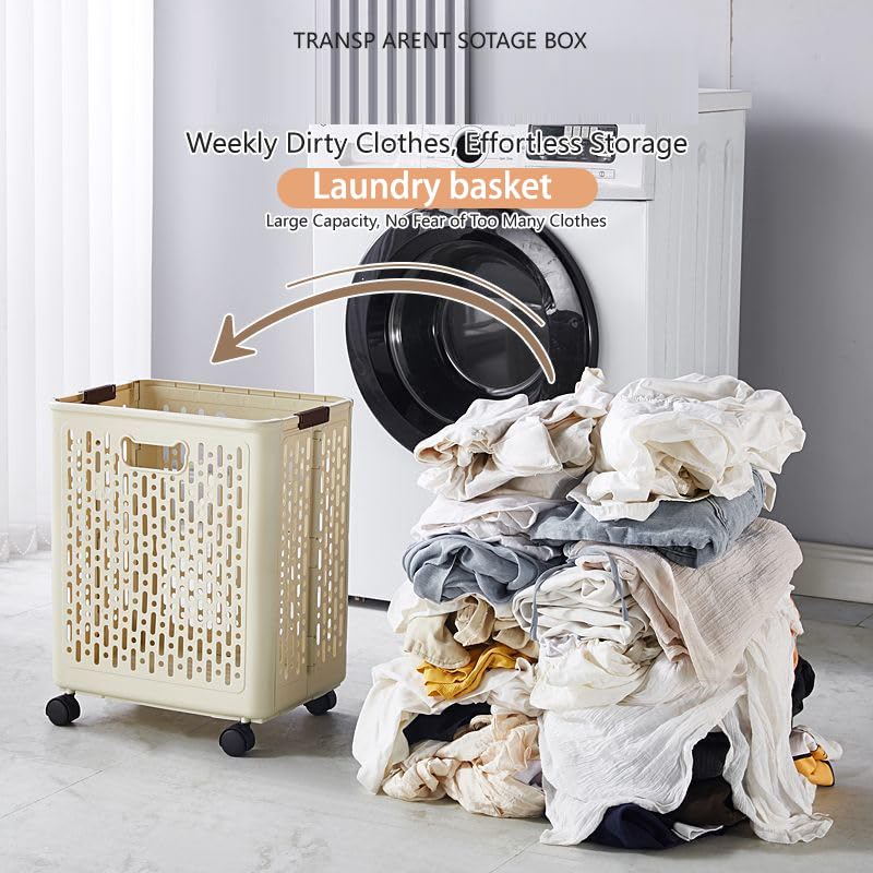 Panier à linge en plastique compact idéal pour optimiser la salle de bain - 7