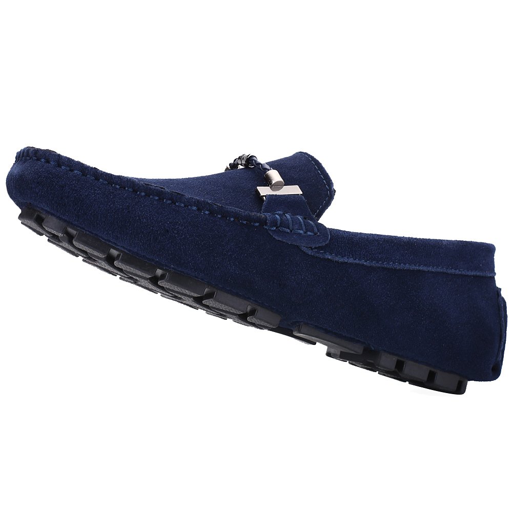 Uomo Elegante Fibbia Mocassini Comfort Scamosciato Scarpe di Guida Moda Pantofole