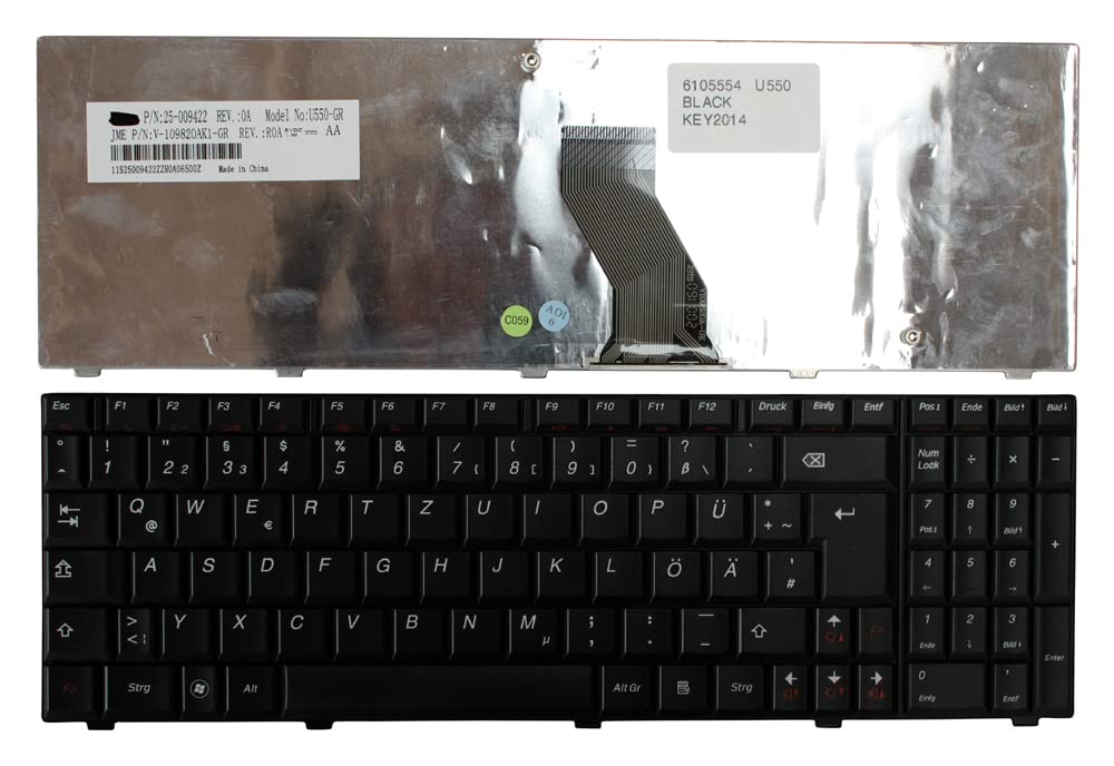 Clavier PC portable Lenovo 25-009422 bloqué : la solution de remplacement noir - 2