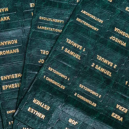 Image of UPAFEXXI-Leather Bible Tabs for Women and Men, Gold Foil Lettering