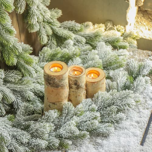 Wedding Decor Birch Wood Trunk Candle Holder Tea Light Holder Candlestick Pastoral Decoration For Home/Wall/Room Decorations Vintage Decor #TOP1