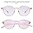 Gleyemor Blue Light Glasses for Men Women, Vintage Round Bluelight Blocking Computer Screen Protection Glasses (Pink)