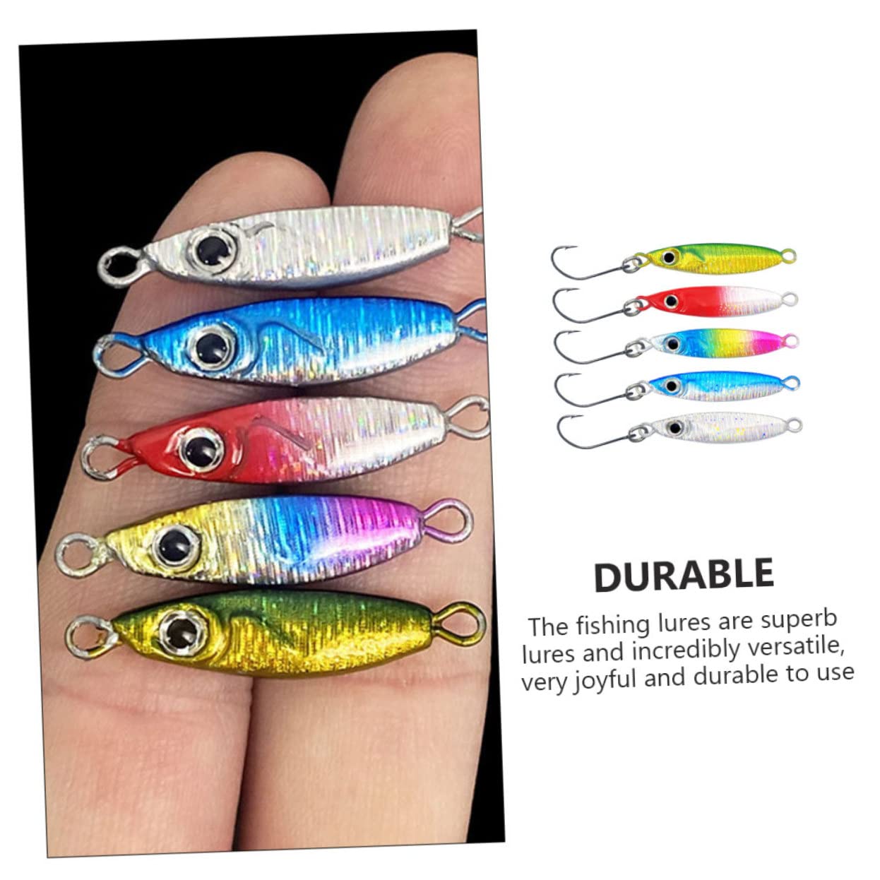 VANZACK 25pièces Hameçons Sinking Outils De pour Eau Et Douce Hameçons Artificiels pour Carnassiers
