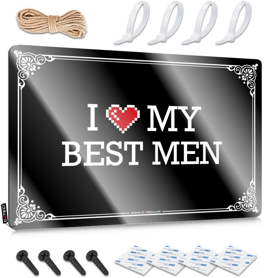 Wall Art Large Guys Home Decor - I Love My Best Men Designer Rustic Style Artwork For Bedroom(30X40CM)