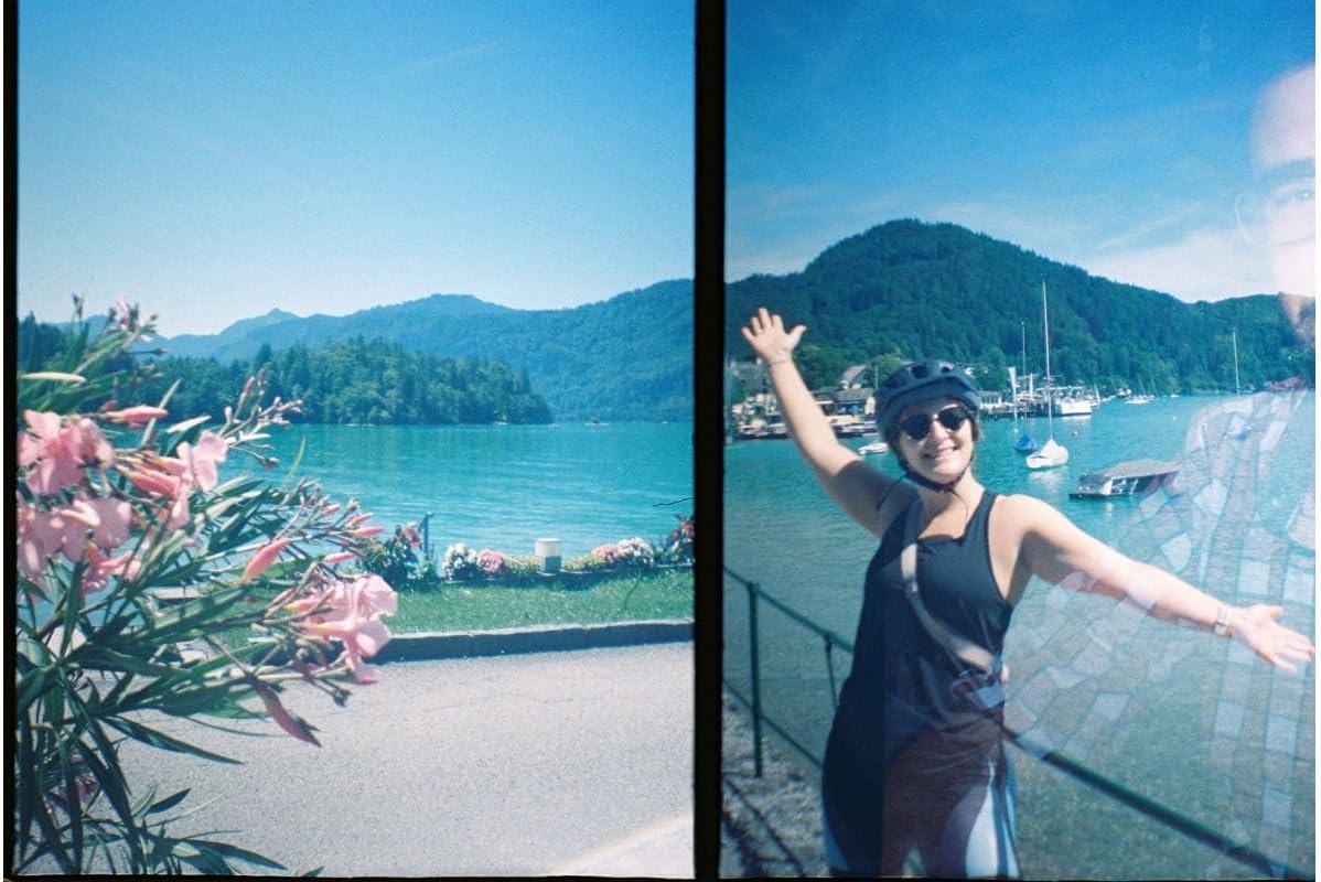Lomography Lomourette Picnic Edition Half-Frame Camera, 35mm Film Format, Multiple Exposure, Mint Green