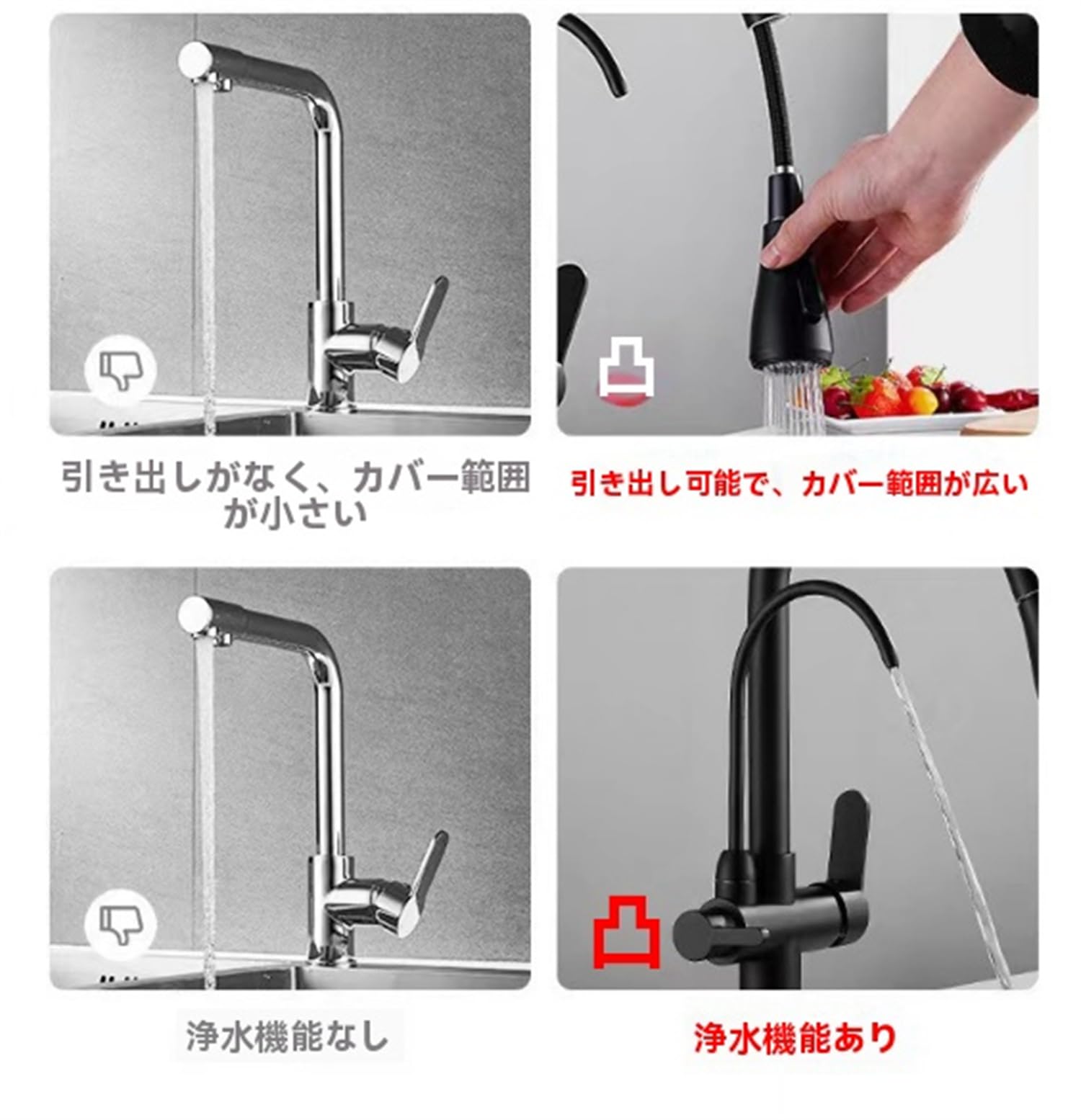Amazon.co.jp: 【XXA】浄水器の蛇口 キッチン用水栓 真ちゅう製回転式